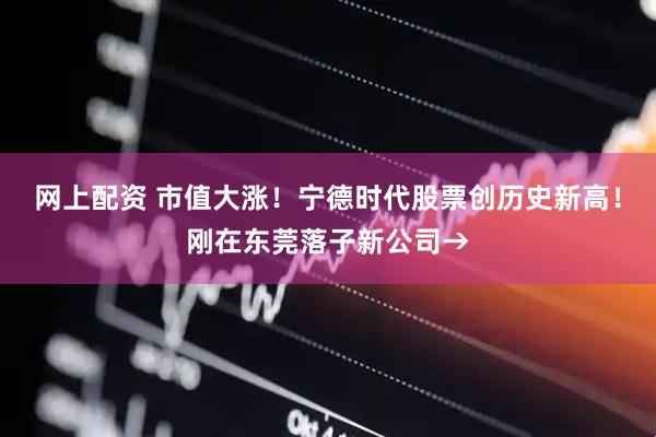 网上配资 市值大涨！宁德时代股票创历史新高！刚在东莞落子新公司→
